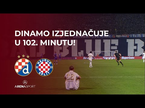DINAMO IZJEDNAČUJE U 102. MINUTU PROTIV HAJDUKA