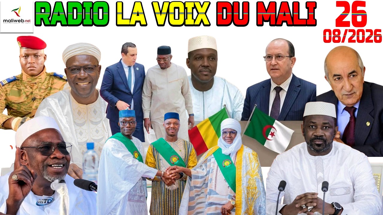La Revue de Presse de la RADIO LA VOIX DU MALI du 26 Août 2026