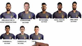 IPL 2020 Kolkata Knight Riders Full Squad | KKR Final Players list 2020 | KKR Dream 11 IPL Team