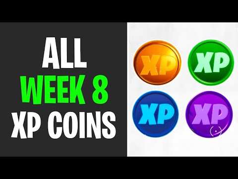All XP Coins Locations WEEK 8 - Fortnite Chapter 2 Season 3