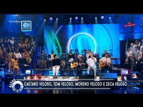 Caetano Veloso, Moreno Veloso, Zeca Veloso e Tom Veloso cantam ‘Força Estranha’ | Altas Horas 11/10