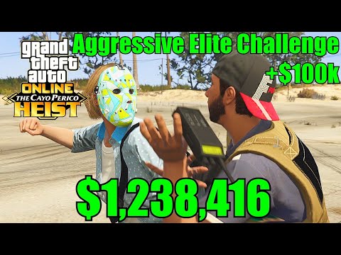 GTA 5 Online The Cayo Perico Heist (Aggressive Approach) Elite Challenge Vol.38