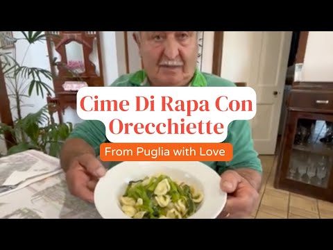 Cime Di Rapa Con Orecchiette | A Favourite Pasta Dish from Puglia