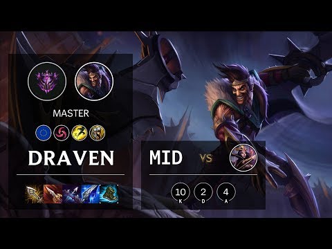 Draven Mid vs LeBlanc - EUW Master Patch 10.11