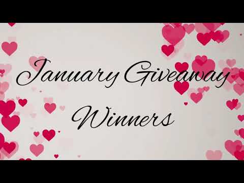 January Giveaway Winners