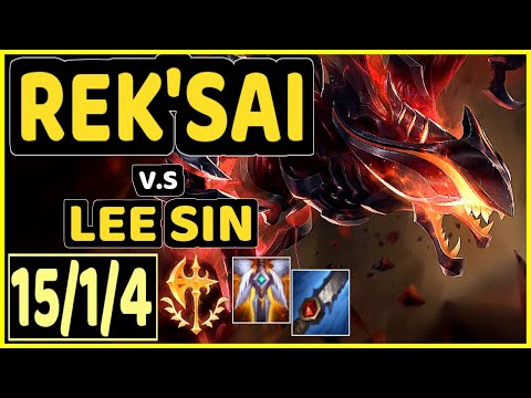 SKEANZ (REK'SAI) vs LEE SIN - 15/1/4 KDA JUNGLE CHALLENGER GAMEPLAY - EUW