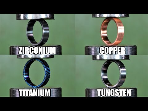 How Strong Is Tungsten Ring? Hydraulic Press Test!