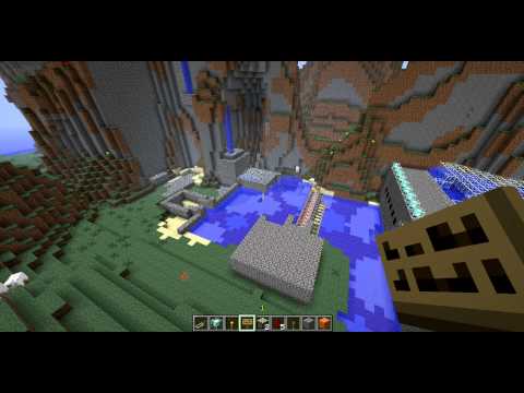 Minecraft Přehrada+vodní elektrárna!