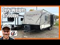 (SOLD) Used 2017 Sportsmen 231RKLE Rear Kitchen Half Ton KZ Travel Trailer RV Review
