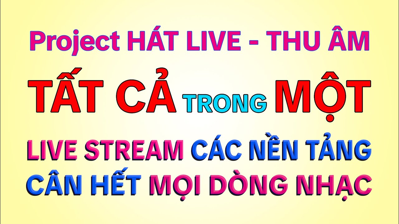 Project Nhiều Chế Độ Âm Thanh Làm Sẵn - Bản Cập Nhật T7.2024