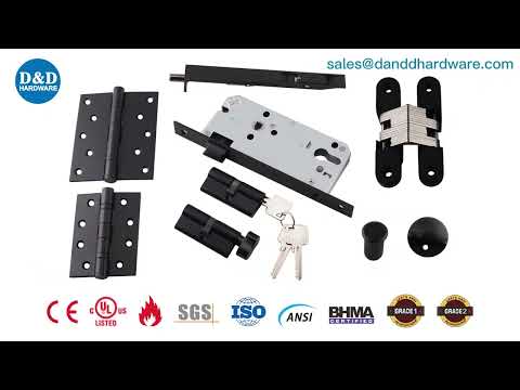 Black Commercial Door Hardware Fire Rated with CE UL
