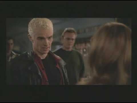 Promo frame from Buffy Season 6 musical episode 'Once More, with Feeling' with Sunnydale cast