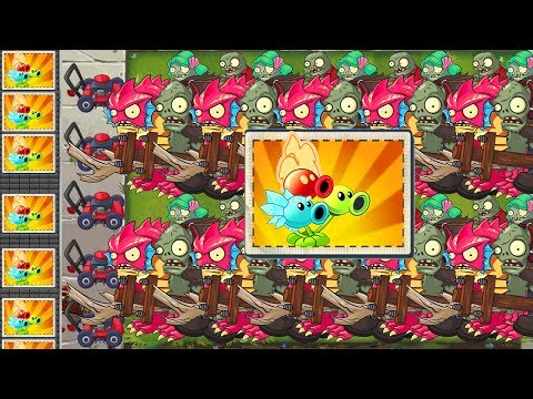 EVERY PLANT MAX LEVEL POWER-UP vs GARGANTUAR FIGHT! in Plants vs Zombies 2