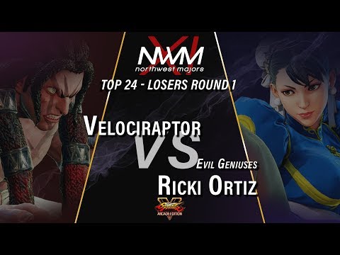 #NWMXI #SFV TOP 24 L1 - Velociraptor (Necalli) vs EG Ricki Ortiz (Chun-Li)