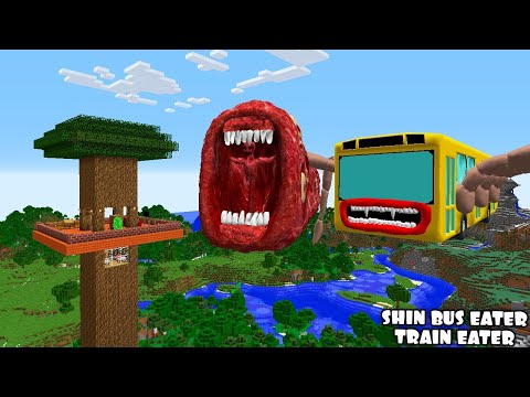 i Found Scariest SHIN BUS EATER😱 in Minecraft | Minecraft Horror |