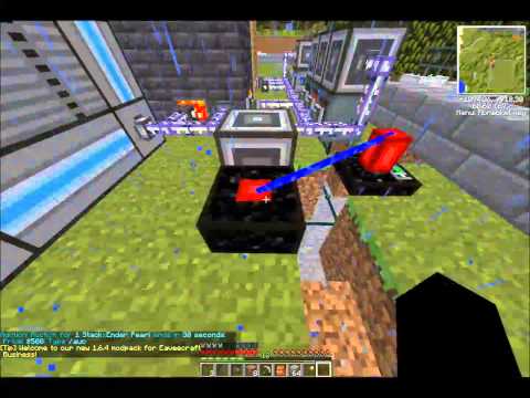 Eaveecraft Business Let's Play Tutorial Ep18 - Setting up & automating assembly tables, endertanks