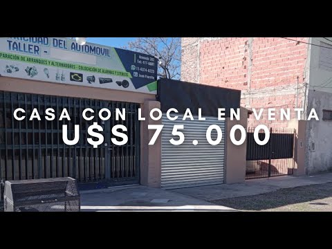 Casa con local en venta | U$S 75.000 | Marcos Paz, Buenos Aires