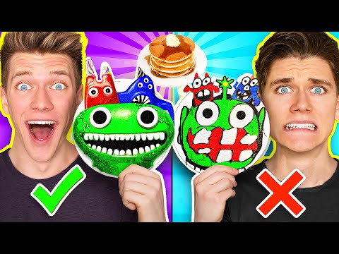 Minecraft NOOB vs PRO: Pancake Art Challenge! How To Make Garten Of BanBan vs Roblox Rainbow Friends