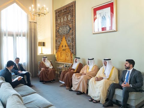 HRH the CP and PM receives the newly appointed Ambassador of the People’s Republic of China to the Kingdom of Bahrain