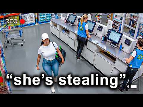 When Shoplifters Realize They've Been Caught In 4K