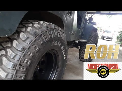 ROH with Mickey Thompson Baja MTZ P3 install on a Mitsubishi Vintage Jeep