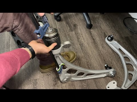 BMW lower control arm bushing replacement (Z4) press on EASY.