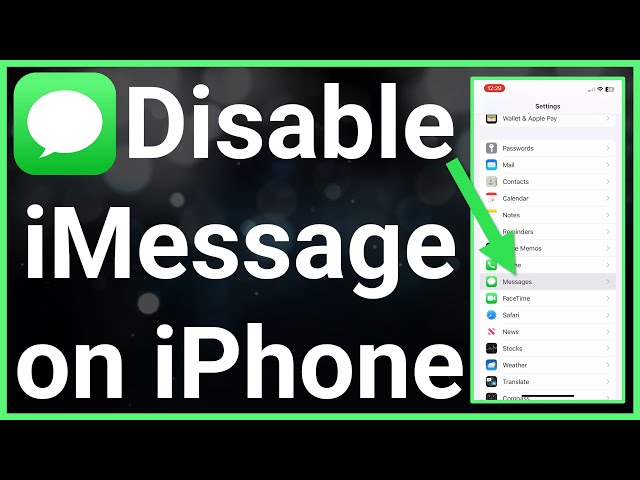 desactiver message automatique iphone
