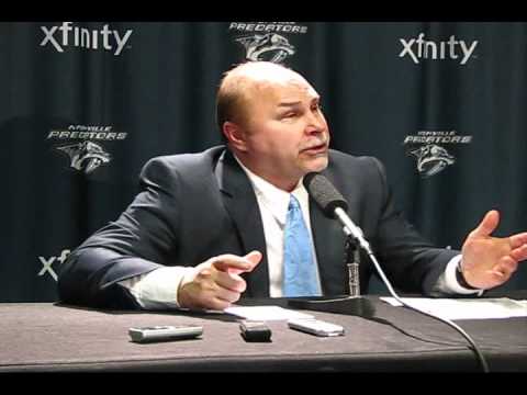 Barry Trotz Speaks after the Predators 4-2 Win over Dallas