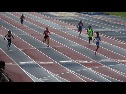 Girls 200m Dash 9-10 Year Old Heat 3 - 44th Annual Northwest Track and Field Classic 2019