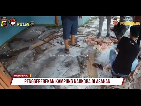 POLRES ASAHAN GEREBEK KAMPUNG NARKOBA