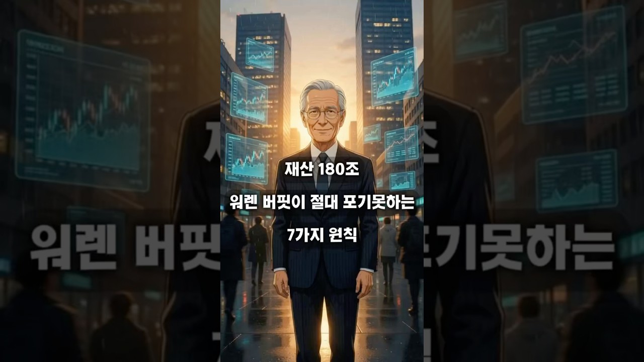 재산 180조 워렌 버핏이 평생 지킨 인생 원칙 7가지 ✨