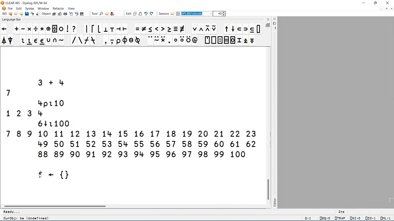 Useful (Keyboard) Shortcuts in the IDE for Dyalog APL