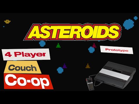Asteroids - Prototype | 4 Player Co-op | Atari 5200 | Mister Core 1080p 60fps
