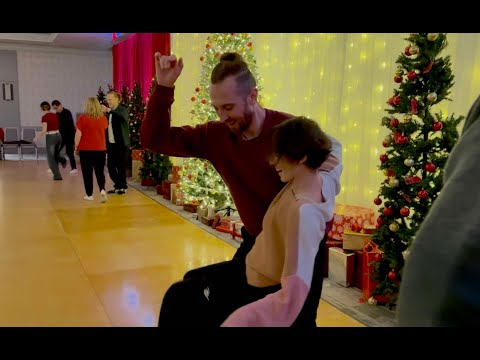 Jakub Jakoubek and Emeline Rochefeuille late night social WCS dance at Swingle Bell Rock 2025