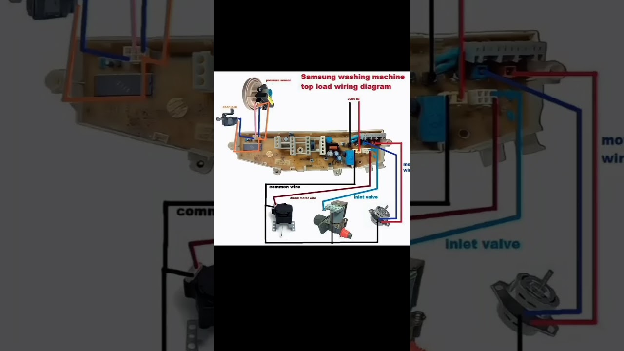 Samsung washing machine pcb wiring 👍