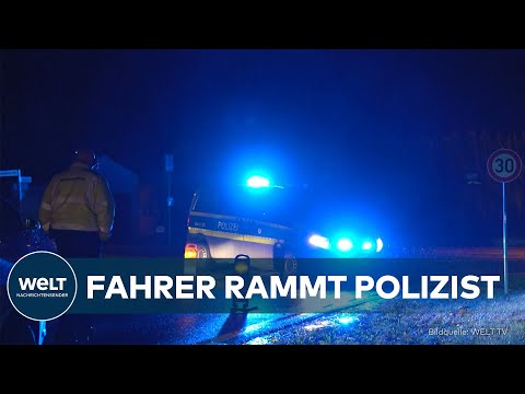 VERKEHRSKONTROLLE ESKALIERT: Polizist wird angefahren, dann fallen Schüsse