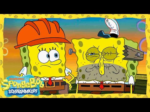 SpongeBob | „Gefangen auf dem Dach“ – Ganze Folge in 5 Minuten | SpongeBob Schwammkopf