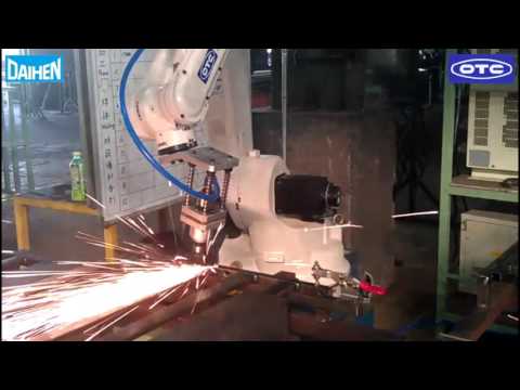 Automatic polishing of welding bead Polishing operation after welding process is automated.Robot has released operators