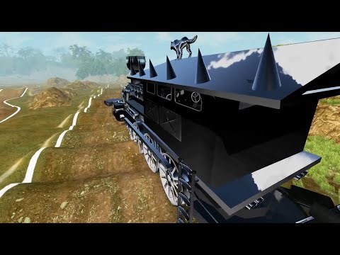 Trains vs Speed Bumps – BeamNG.Drive