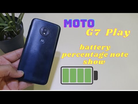 Moto G7 Play Battery percentage not show | Tips And Tricks