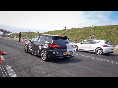 400+hp Seat León Cupra  -vs-  Mercedes CLA45 AMG  -vs-  VW Scirocco 2.0 TSI