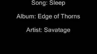 Sleep (Savatage) with Lyrics