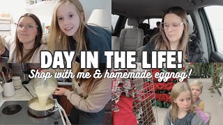 LAST MINUTE GIFT SHOPPING & HOMEMADE EGGNOG! | MOM LIFE VLOG