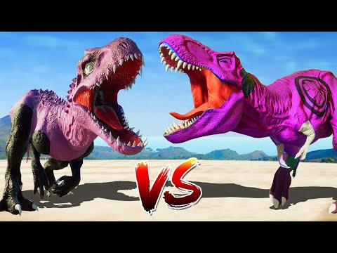 All COLORS SPIDER-MAN NO WAY HOME T-REX DEATH FALL - Animal Revolt Battle Simulator