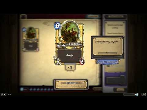 Reckless Rocketeer HD Hearthstone Golden Card Spotlight