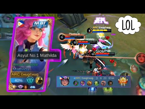 TOP 1 MATHILDA MVP GAMEPLAY || HOW TO ZONE USING MATHILDA DUO W/ LIL BROTHER ~ Mobile Legends