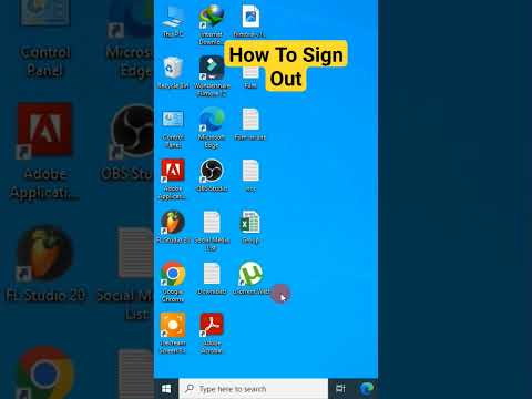 How To Sign Out User In Windows Computer