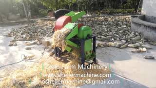 Corn peeler thresher machine remove maize leaf get seed