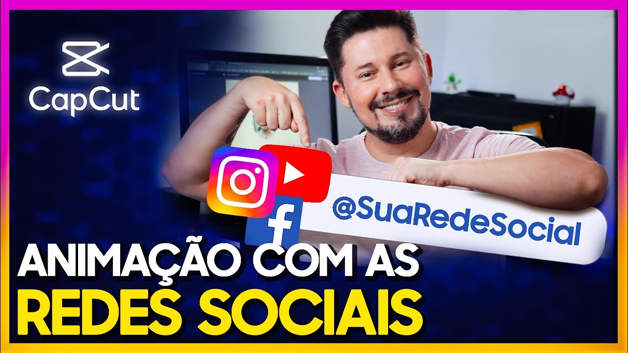 Animação de REDES SOCIAIS (Lower Third) pelo CELULAR | App Grátis