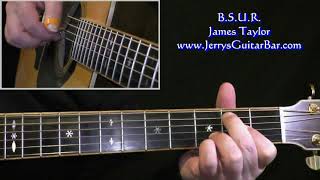 James Taylor B.S.U.R. Intro Guitar Lesson